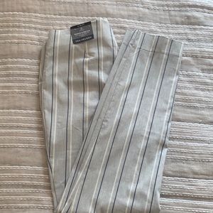 Navy/gray/cream ankle pants NWT